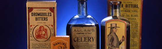 Balm of America Banner image, a collection of medicine