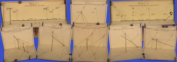 Assortment of models for Descriptive Geometry by A. Jullien