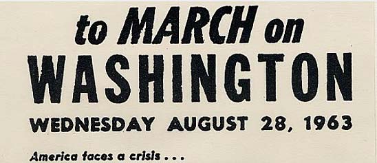 March on Washington Handbill