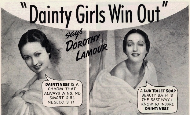 Lux Toilet Soap advertisement featuring Dorothy Lamour