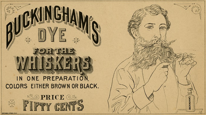 Buckingham's Dye for the Whiskers advertisement
