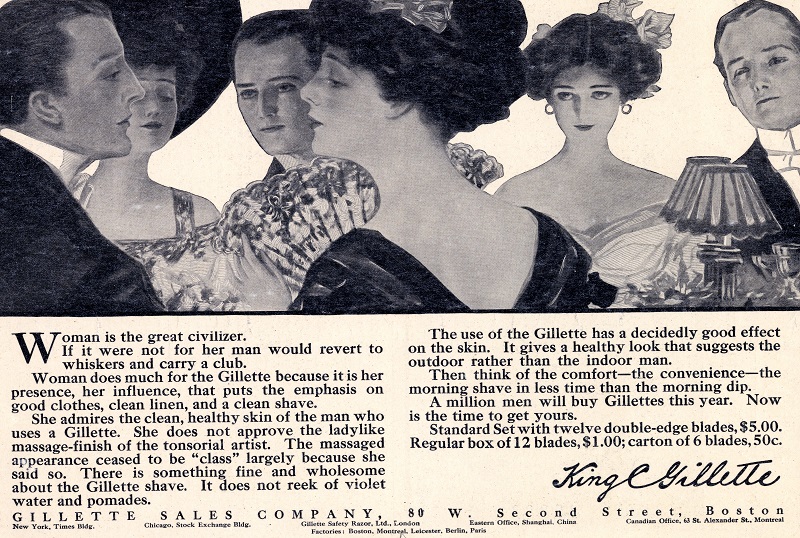 1910 Gillette advertisement, Archives Center