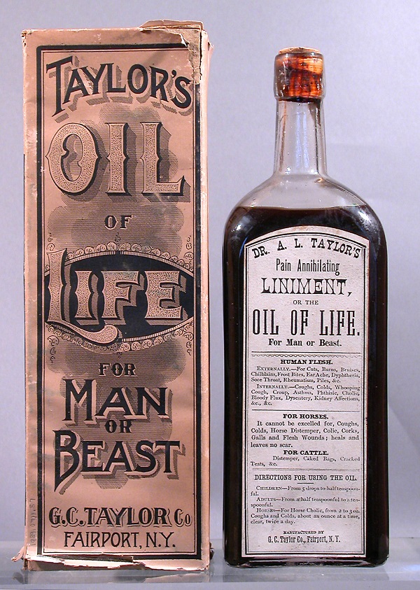 Taylor's Oil of Life for Man or Beast