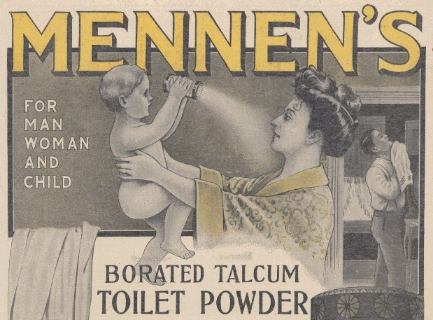 Mennen's Borated Toilet Talcum Powder for Man, Woman, and Child