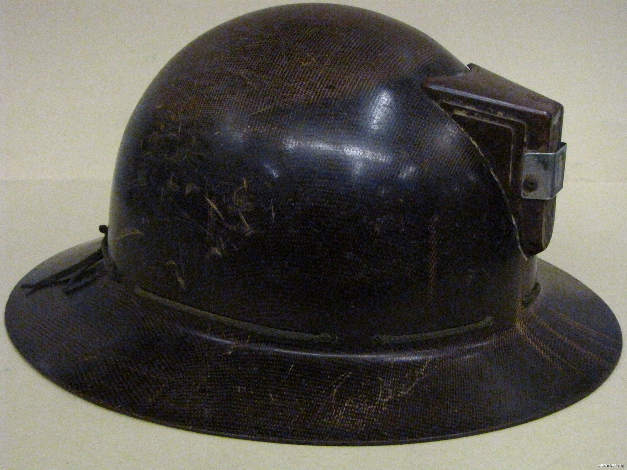 miners helmet with carbide lamp