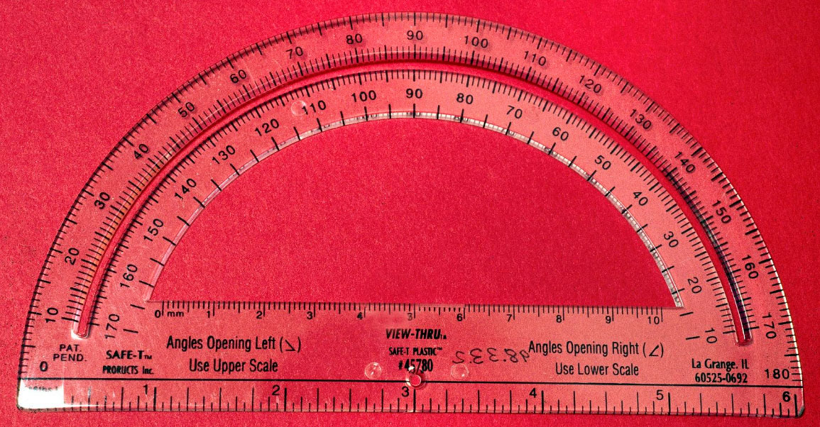 Protractor illustration, Protractor Ruler Angle Mathematics