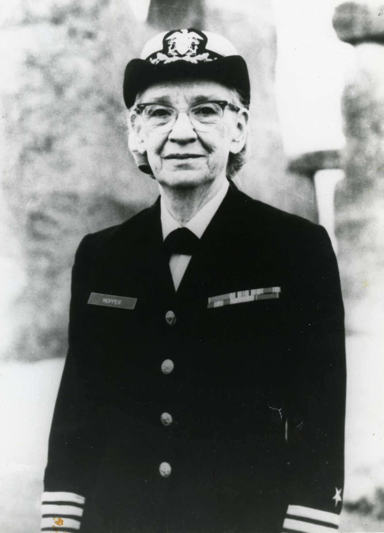 Photo of Captain Grace Hopper, about 1975.