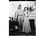 Photo of Pvt. and Mrs. Raymond Thomas, ca. 1940