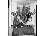 Photo of Mrs. Easley's Dinner Party, Jan. 3, 1955. 