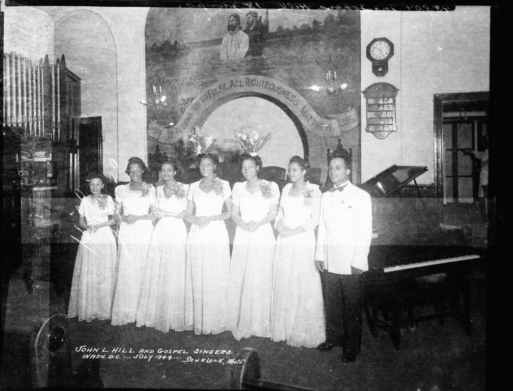 Photo of John L. Hill and Gospel Singers, July 1944