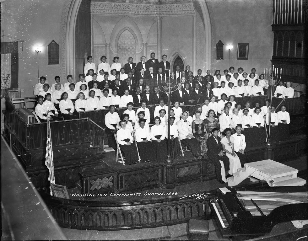 Photo of Washington Community Chorus, 1948.