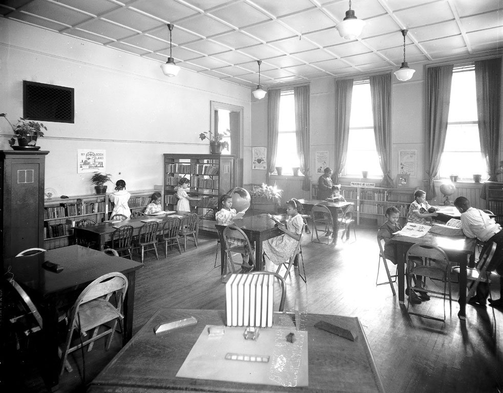 Photo of Library, Monroe School 