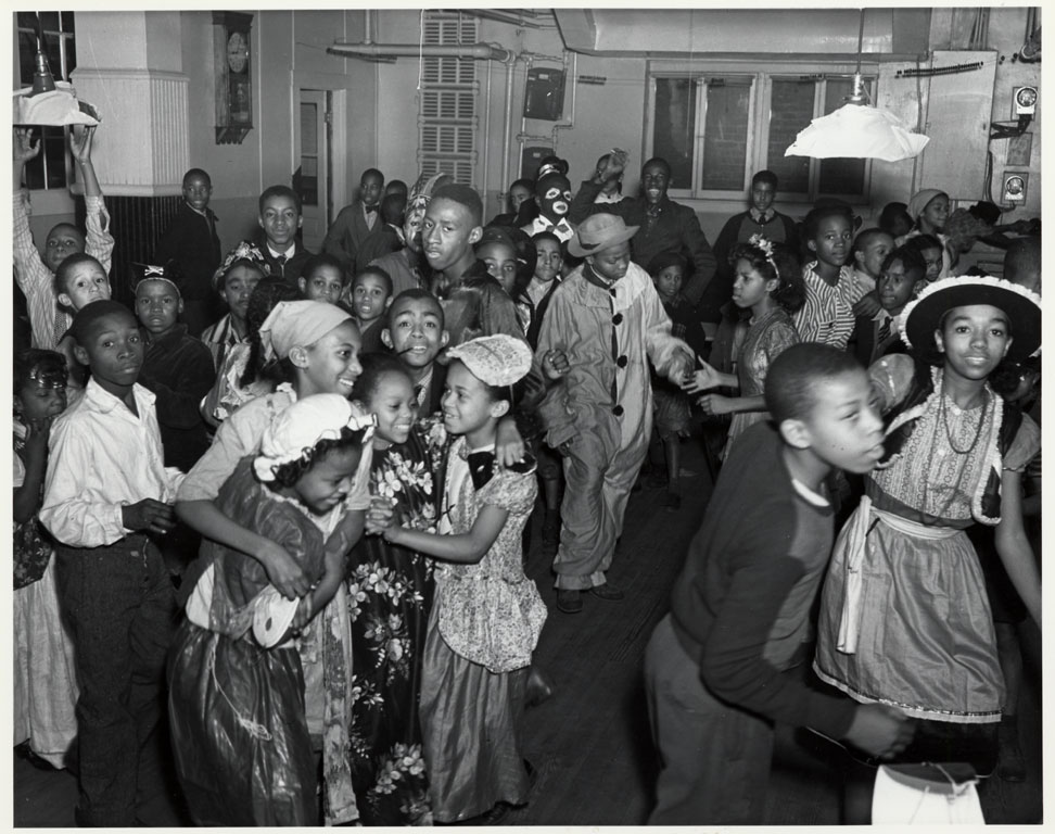 Photo of Children's Hallowe'en party / 12th St. YMCA., ca. 1940s?