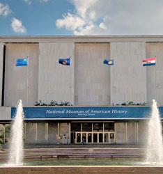 A temporary banner proclaimed the Museum’s new identity