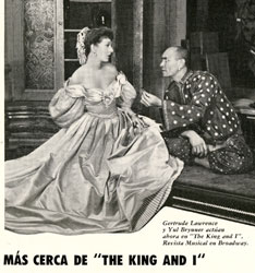 Spanish language ad for 'The King and I'