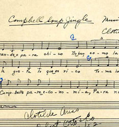 Notes for Campbell's soup jingle