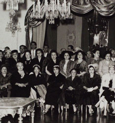 Reception in honor of Arias in Lima, Peru, 1956