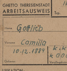 Identity paper and work classification, about 1942