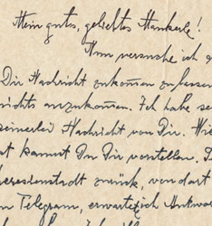 Letter from Camilla Gottlieb to her daughter Lony, October 4, 1945