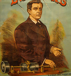Poster for demonstration of Edison’s phonograph, 1878