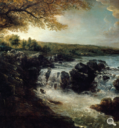 The Great Falls of the Potomac by George Beck, 1797 oil painting belonging to George Washington