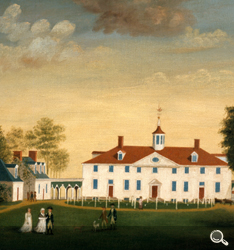 West front of Mount Vernon, 1787–92 oil painting by Edward Savage