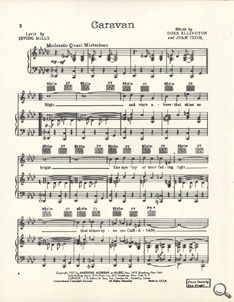 Caravan Sheet Music, 1937