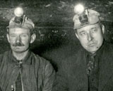 Consolidated Coal Company Miners showing proper method of shooting coal, March 6, 1924.