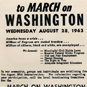 March on Washington handbill