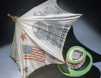 McKinley-Roosevelt campaign umbrella